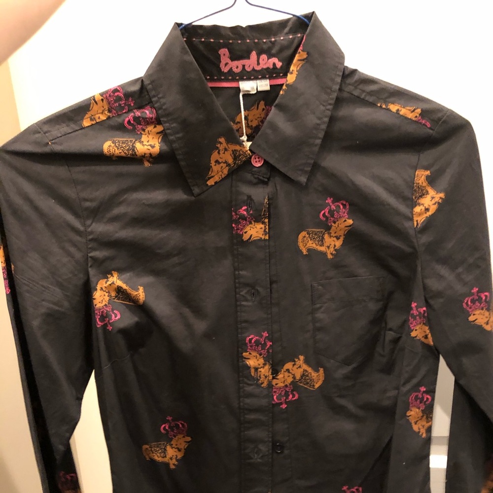 NWT Boden CORGI Button Down
